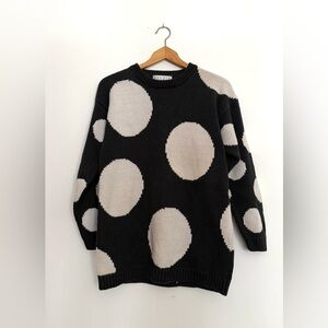 Studio by Michelle Stuart Polka Dot Knit Sweater Vintage 90’s